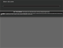 Tablet Screenshot of deer-uk.com